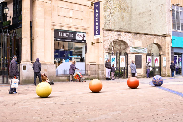 Broadmead. Bristol during COVID-19 lockdown, March 2020. Photograph Copyright © Simon Holliday