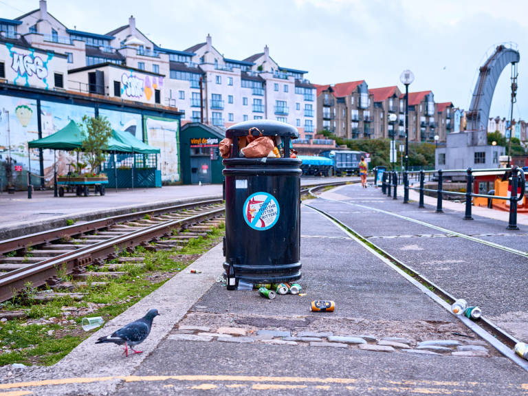 Bin, Bristol, August 2020. Photograph Copyright &copy; Simon Holliday