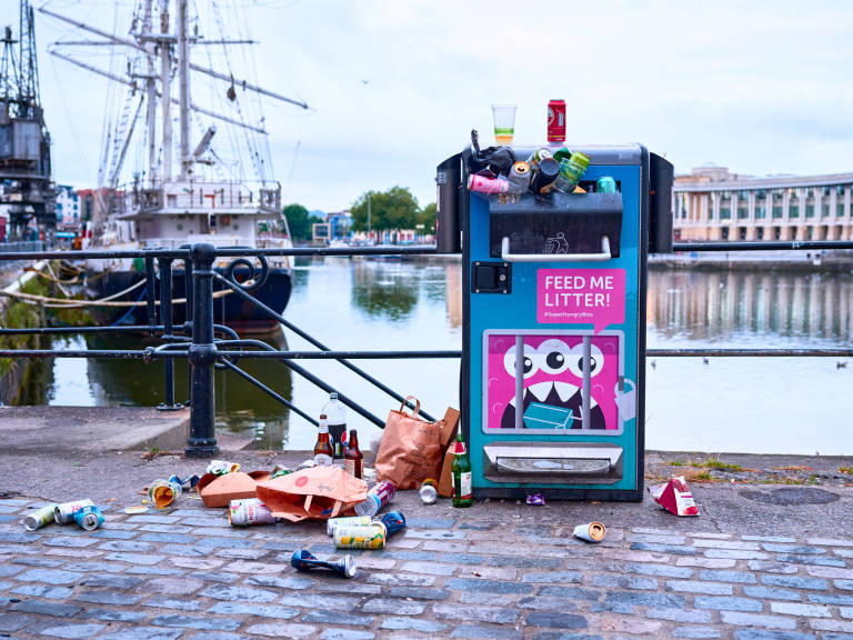 Bin, Bristol, August 2020. Photograph Copyright &copy; Simon Holliday