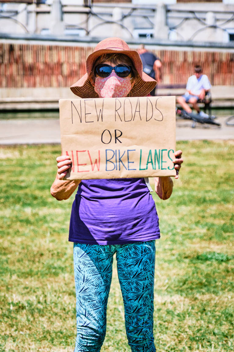 Extinction Rebellion - &quot;Change Is Now&quot;, College Green, Bristol, May 2020. Photograph Copyright &copy; Simon Holliday
