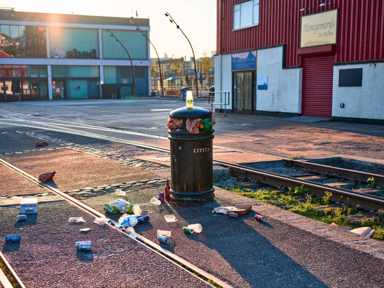 Bin, Bristol, August 2020. Photograph Copyright &copy; Simon Holliday
