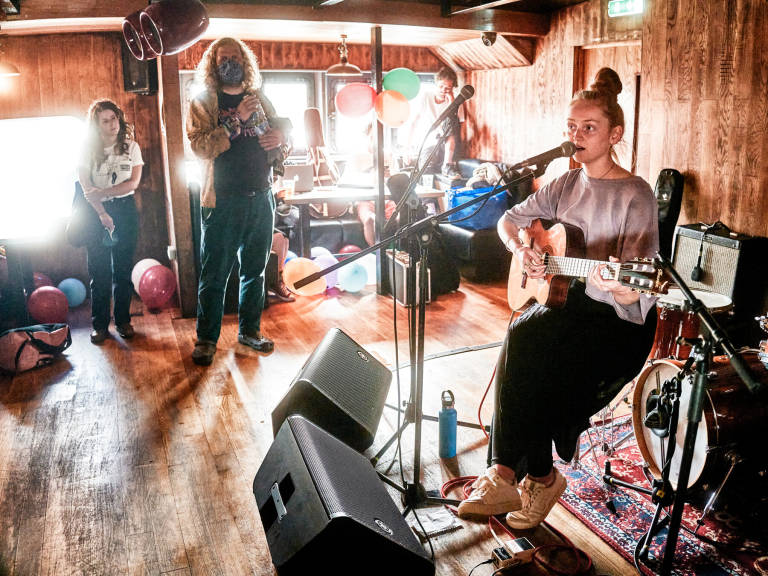 Amy May Ellis at Thekla, Bristol, September 2021. Photograph Copyright &copy; Simon Holliday