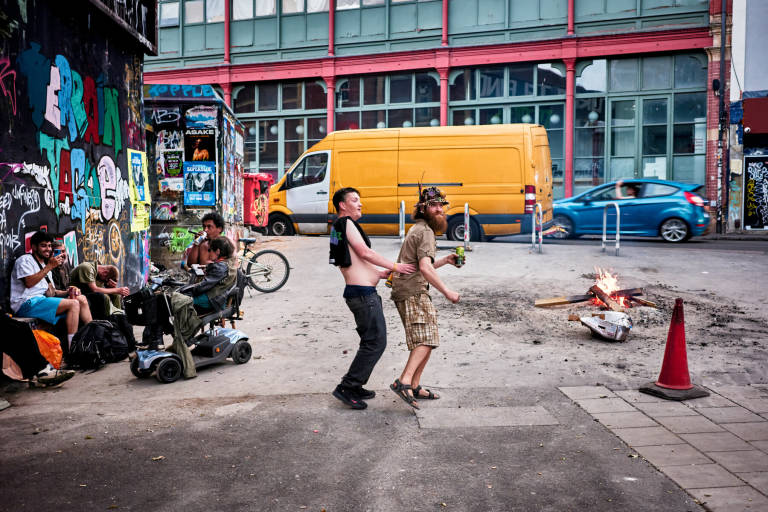 Lee and Rich, Turbo Island, Bristol, June 2023. Photograph Copyright &copy; Simon Holliday