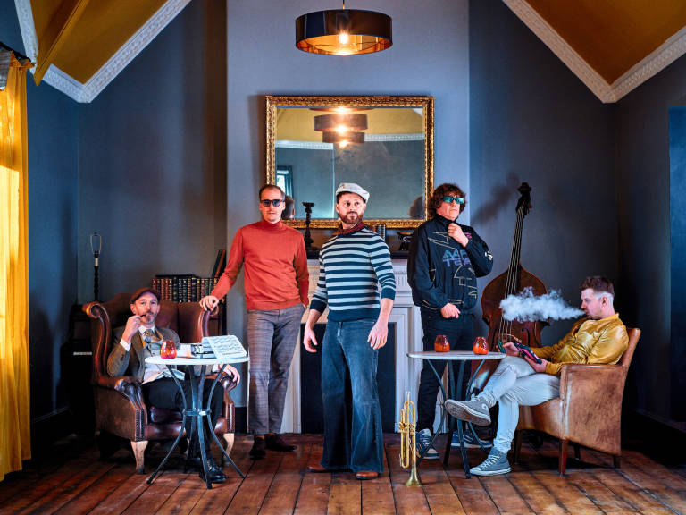 The Jazz Defenders, December 2023. Photograph Copyright &copy; Simon Holliday