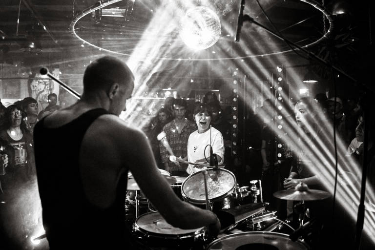 Valentina Magaletti and Dan Johnson at En Masse Festival, Strange Brew, Bristol, November 2023. Photograph Copyright &copy; Simon Holliday