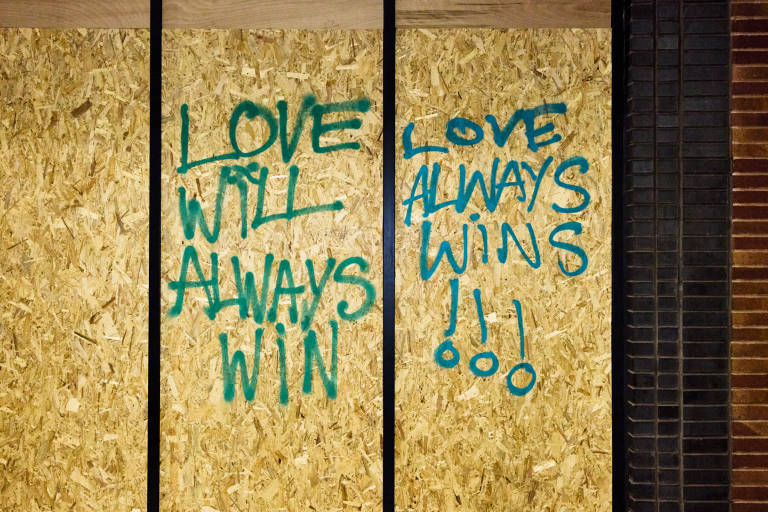 Counter-protest against expected far-right anti-immigration protest, Old Market, Bristol, August 2024. Photograph Copyright &copy; Simon Holliday