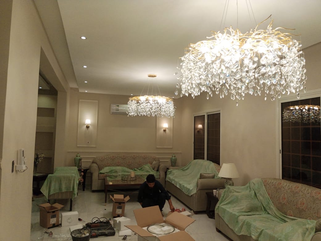 Completed electrical & household work