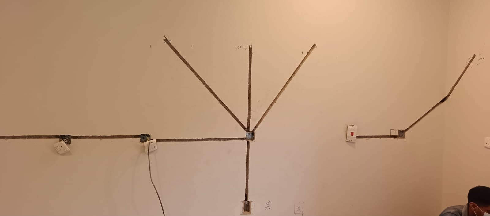 Completed electrical & household work