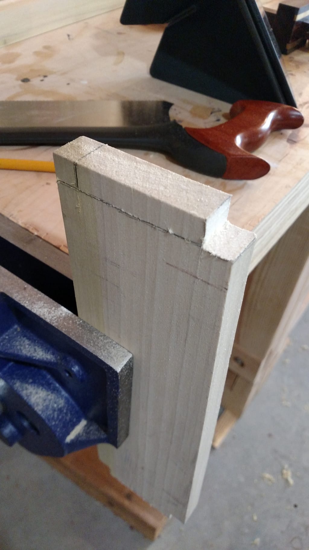 Tenon step 1