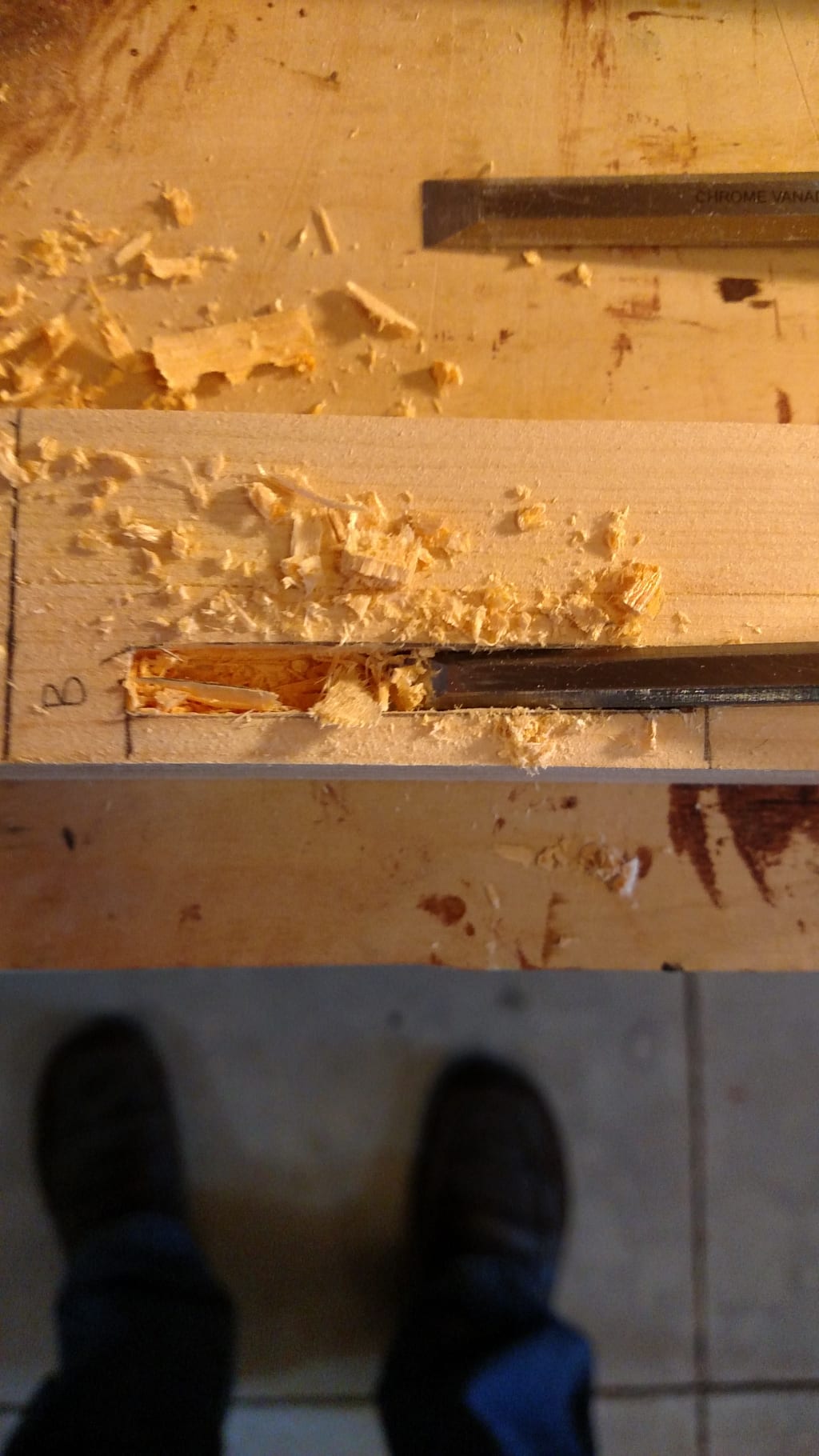 Marking mortise