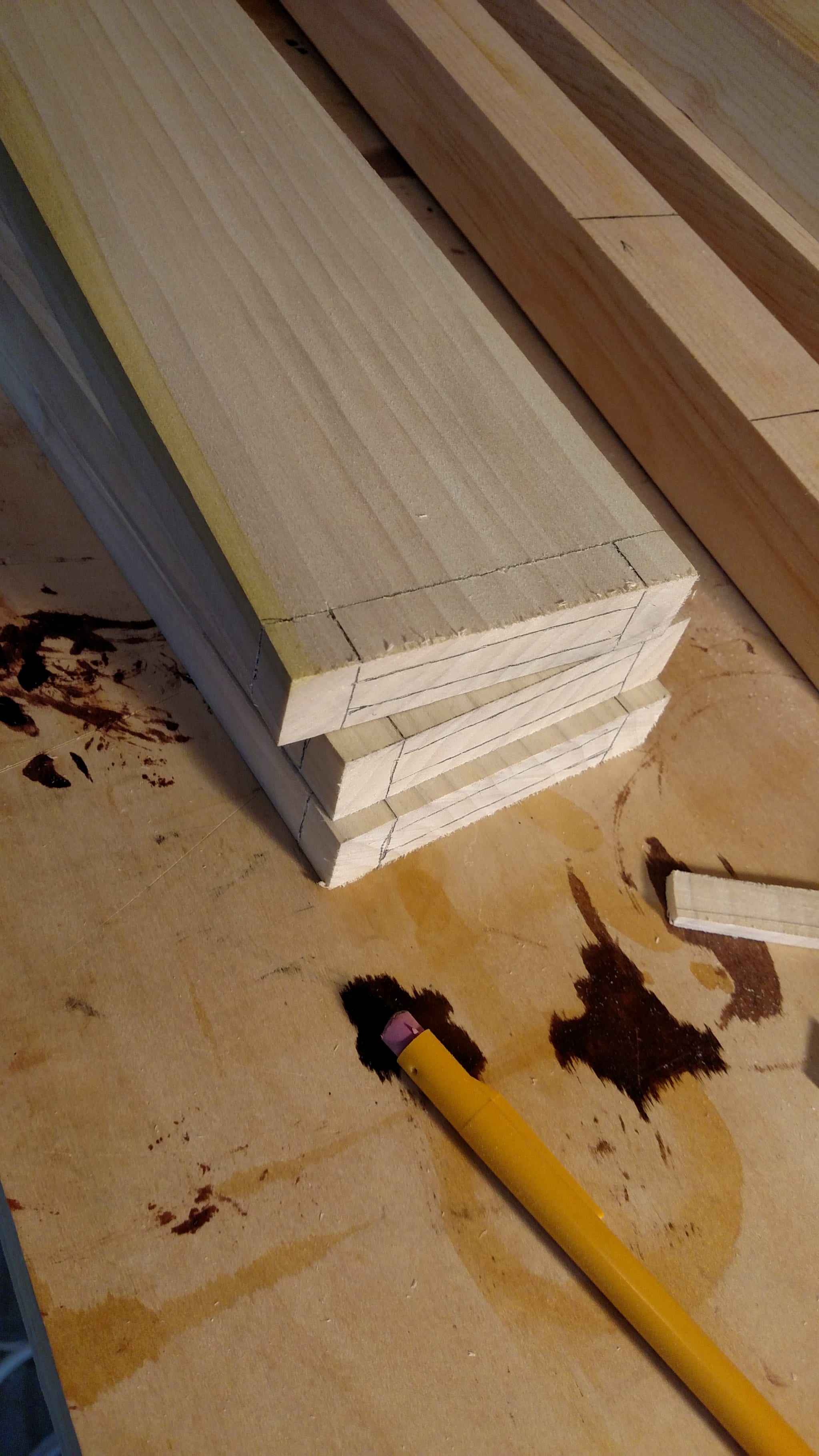 Mortise and tenon marking