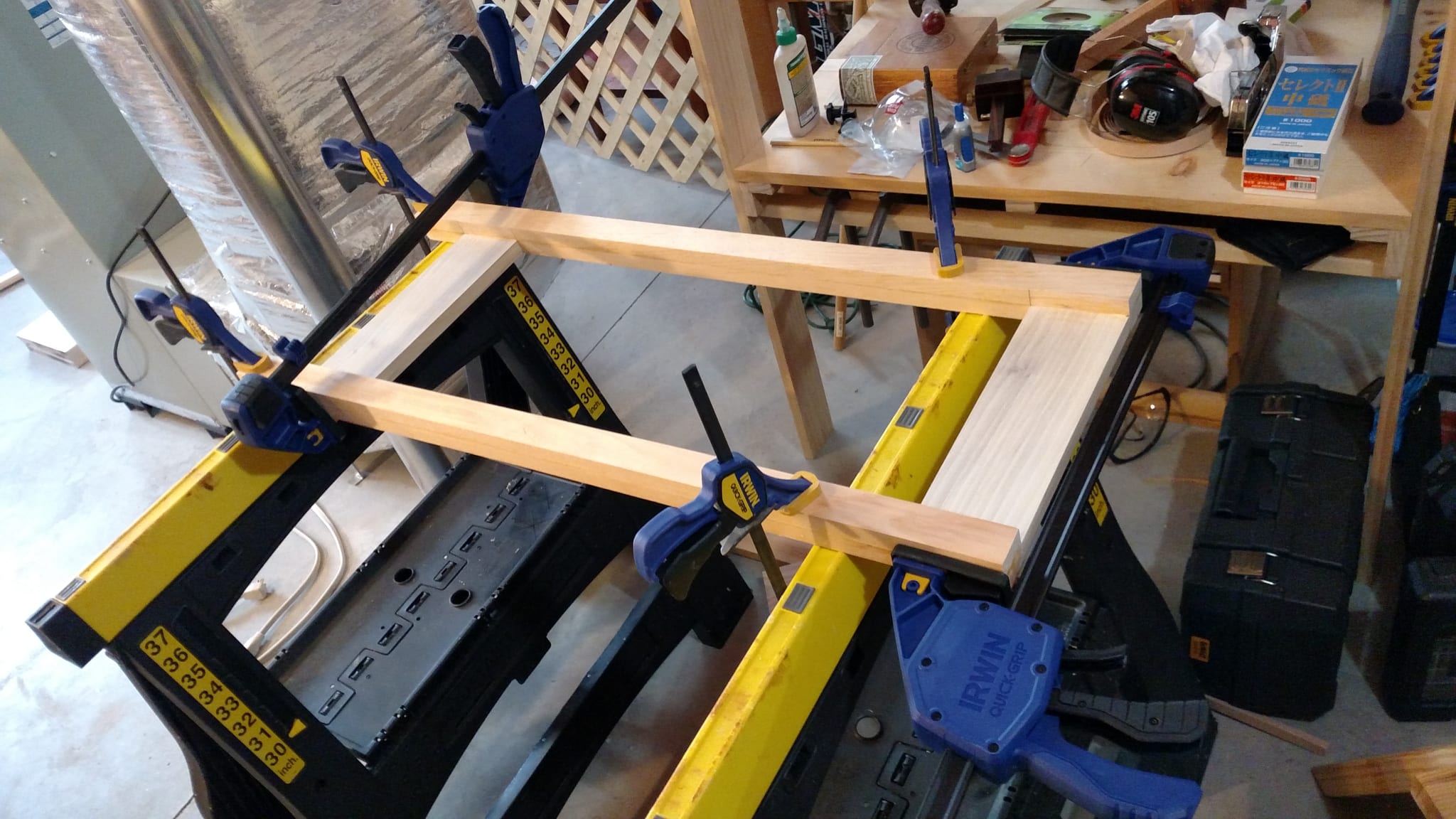 Glued and clamped