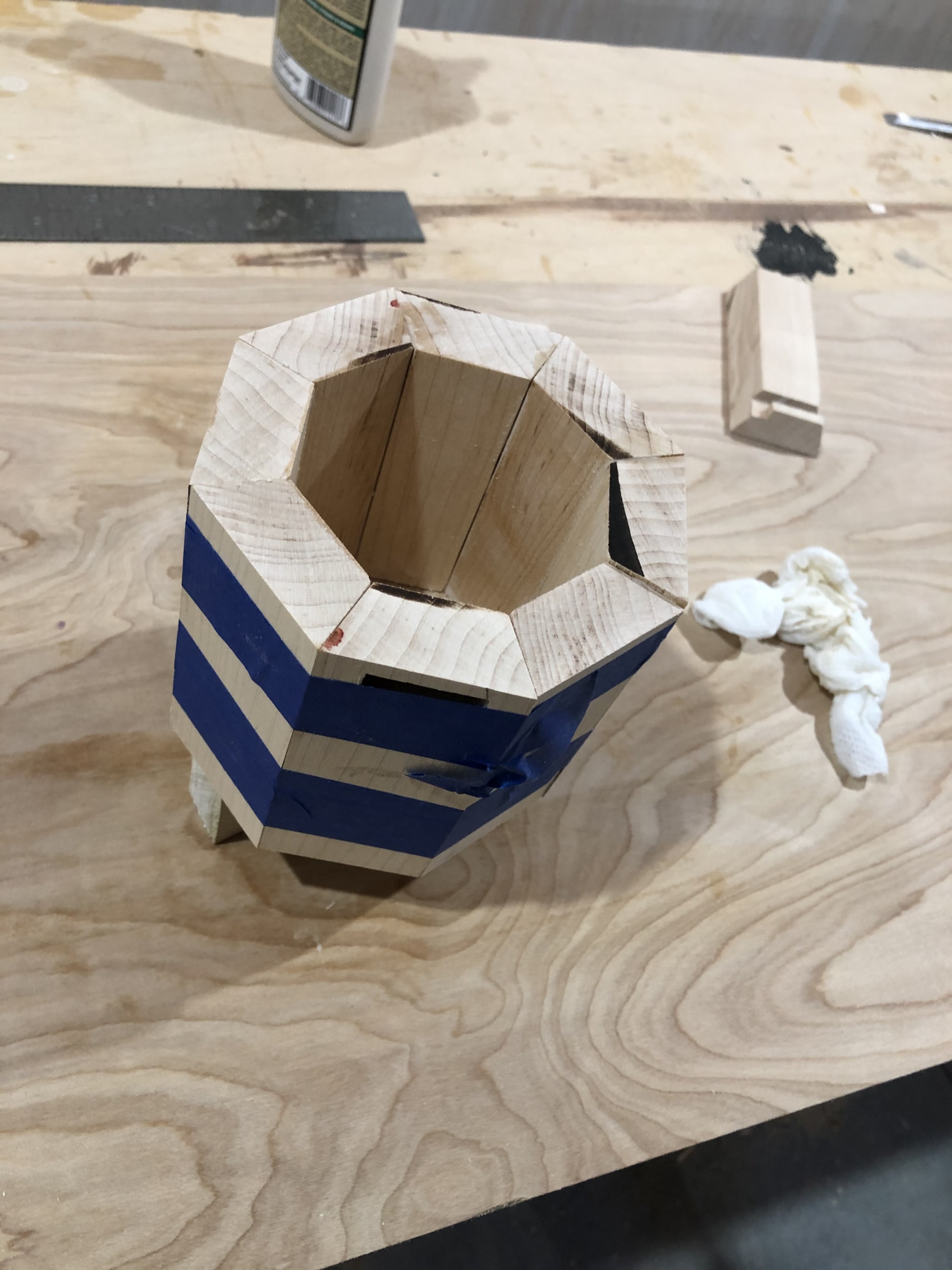 Octagonal glue up