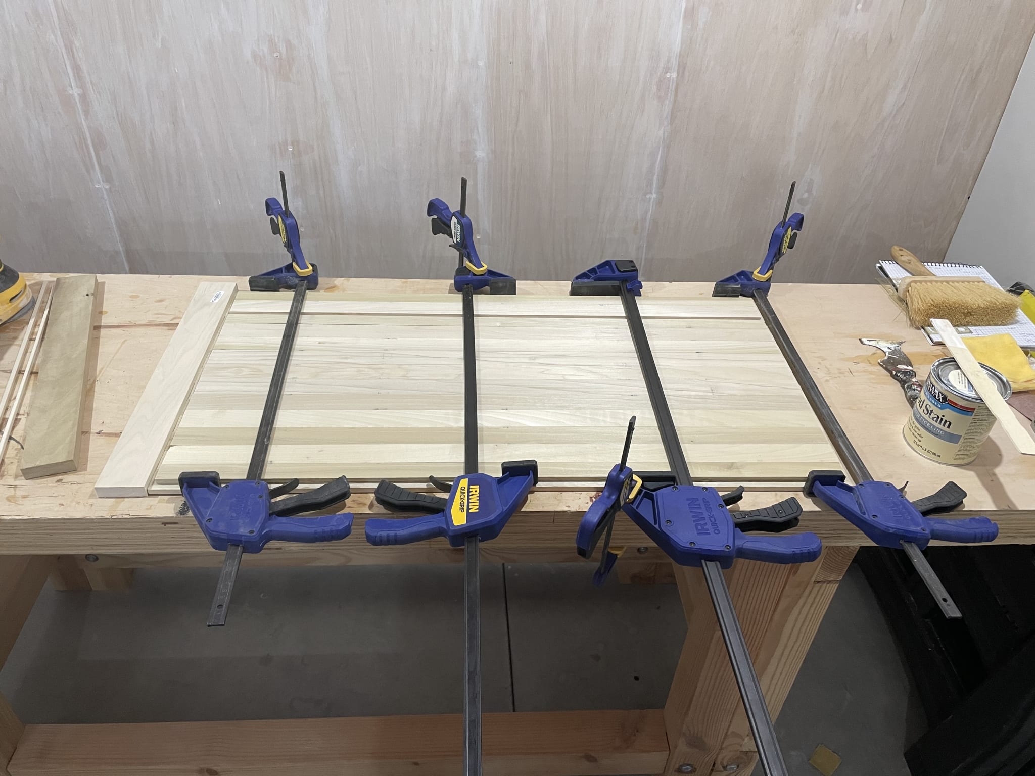 Clamping table top