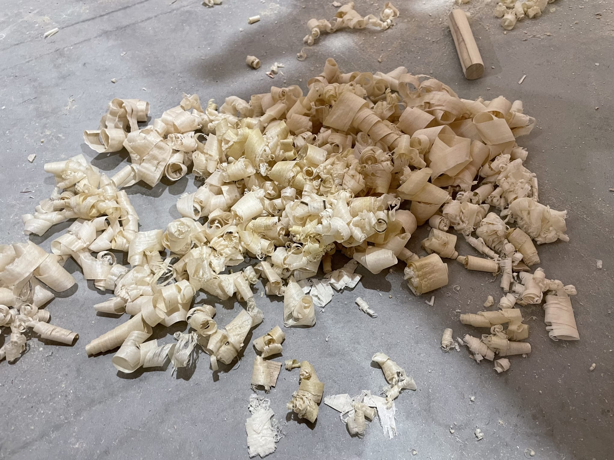 Hand plane shavings