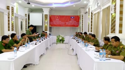 Công an Quảng Bình thăm, chúc Tết Công an tỉnh Khăm Muồn và Công an tỉnh Savannakhet