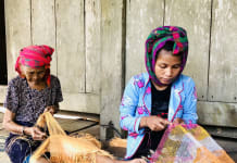 Đan A nuốc là nét văn hóa độc đáo của đồng bào người Khùa, người Mày.