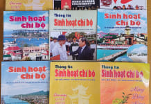 Tạp chí Sinh hoạt chi bộ (nay là Thông tin sinh hoạt chi bộ) đã hoạt động hơn 30 năm với hàng trăm số xuất bản và hàng triệu bản được in phát hành về cơ sở. Ảnh: N.Lưu