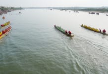 Lễ hội đua thuyền truyền thống-nét đẹp trong sinh hoạt văn hóa của người dân Quảng Ninh. Ảnh L.C