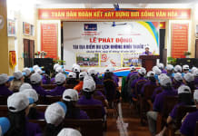 Lễ phát động mô hình “Điểm du lịch không khói thuốc lá” tại phường Đồng Hải.
