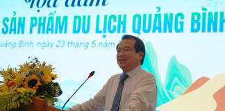 Phó Cục trưởng Du lịch Quốc gia Việt Nam Hà Văn Siêu phát biểu tại buổi tọa đàm.
