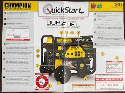 Quick Start 2 Fuel Generator