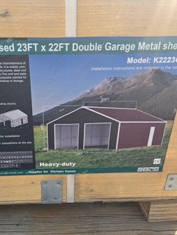 23x22 metal shed
