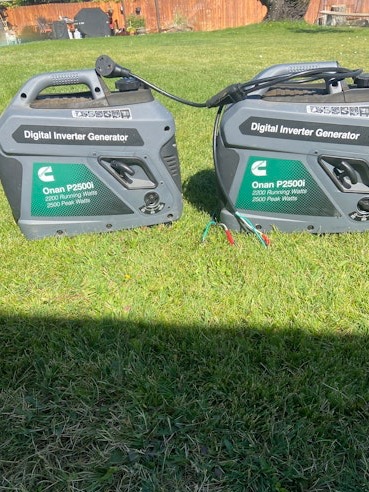 Onan Cummins P2500i tandem has generators new unused $700.00 for both