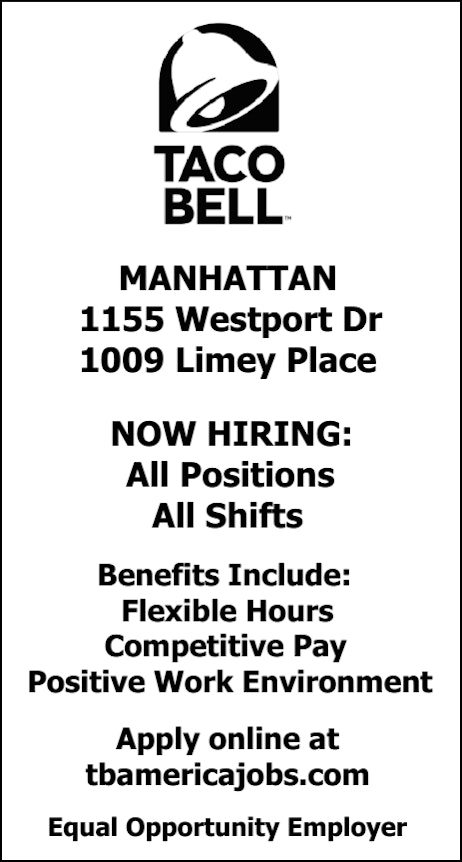 Taco Bell Hiring in Manhattan, KS