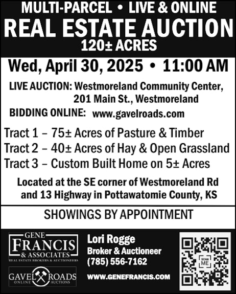 Real Estate Auction - 120+ Acres