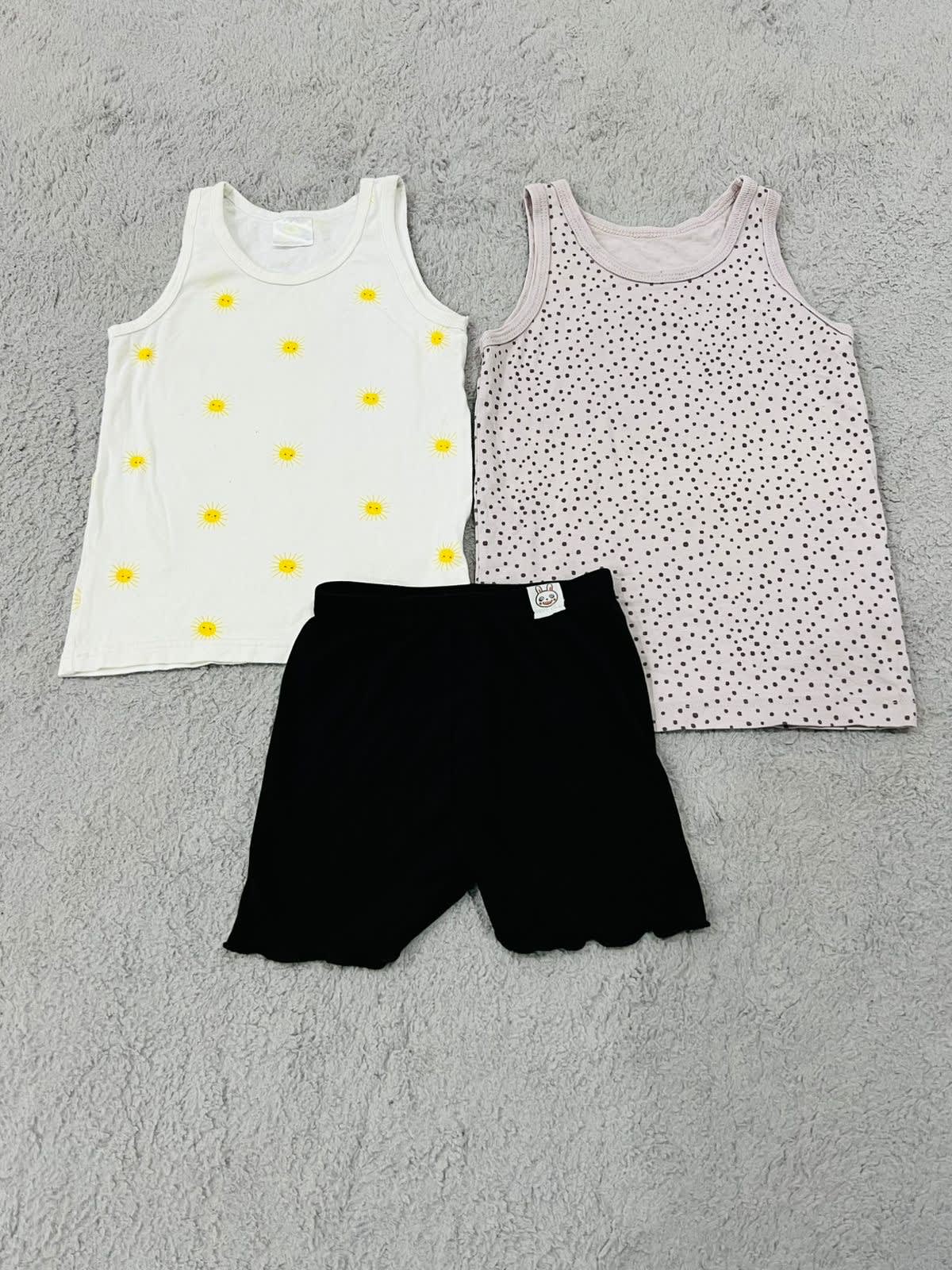 Pack of 3 baby Sandos with shorts