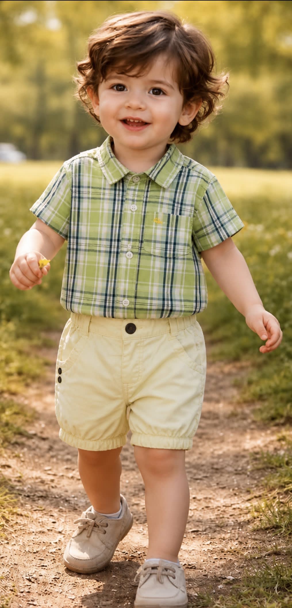 Baby polo shirt and shorts