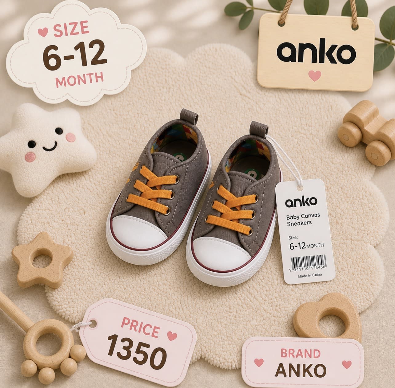 Baby canvas shoes