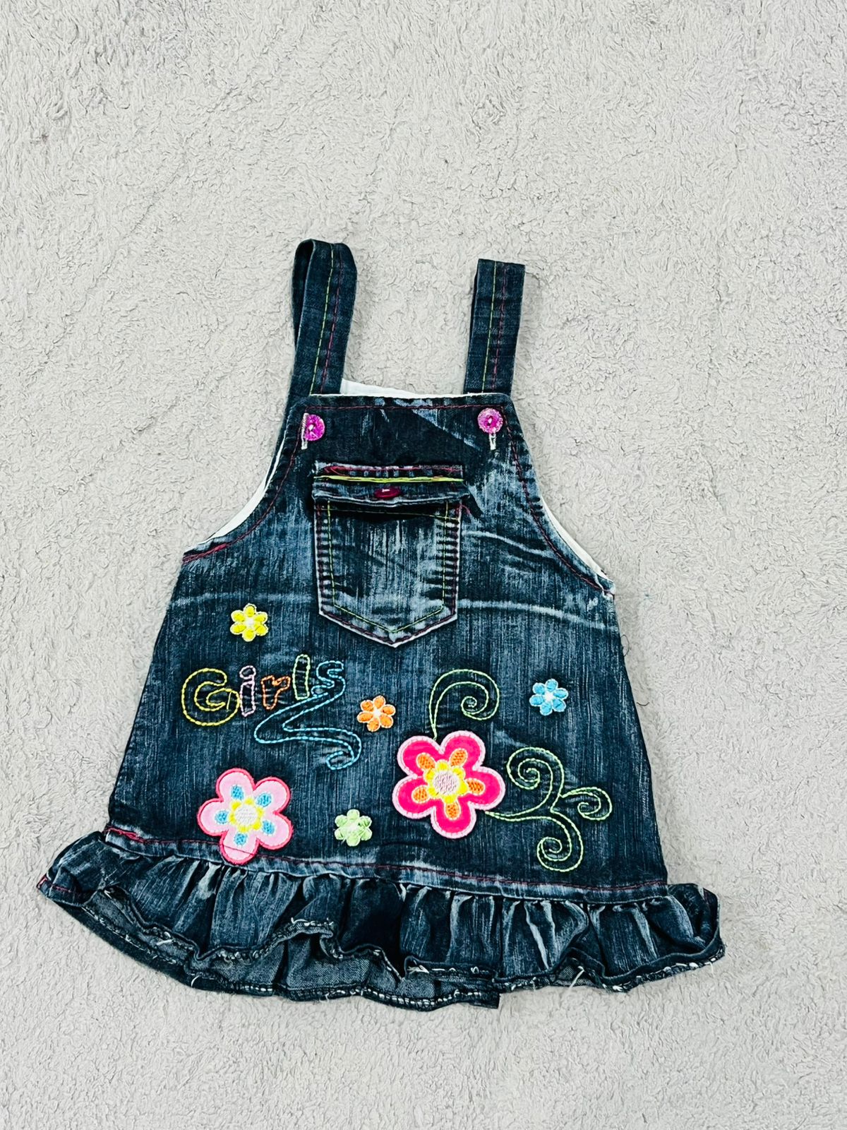 Baby denim frock