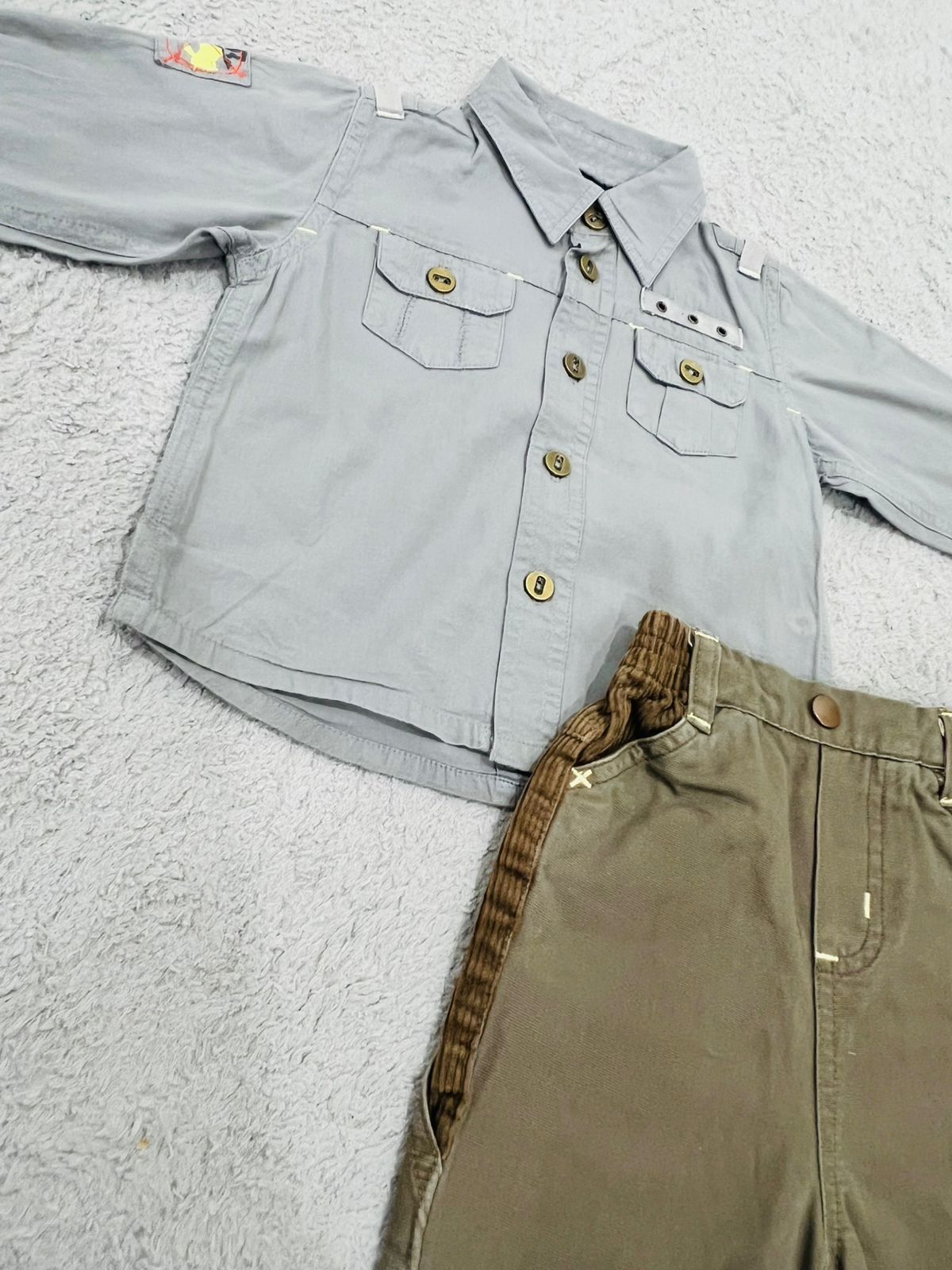 Baby full sleeve shirt with short