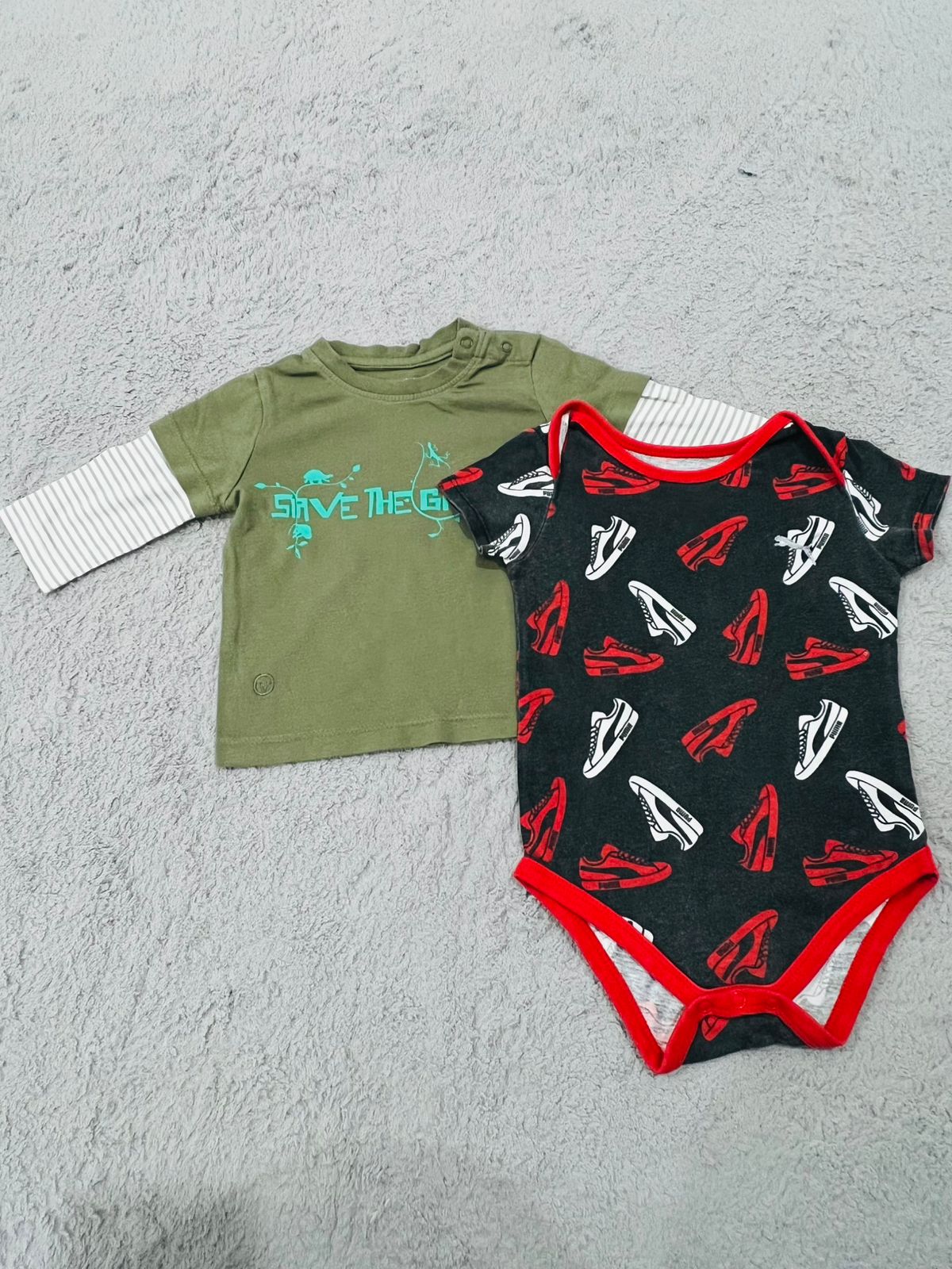 Baby full sleeve shirt with romper