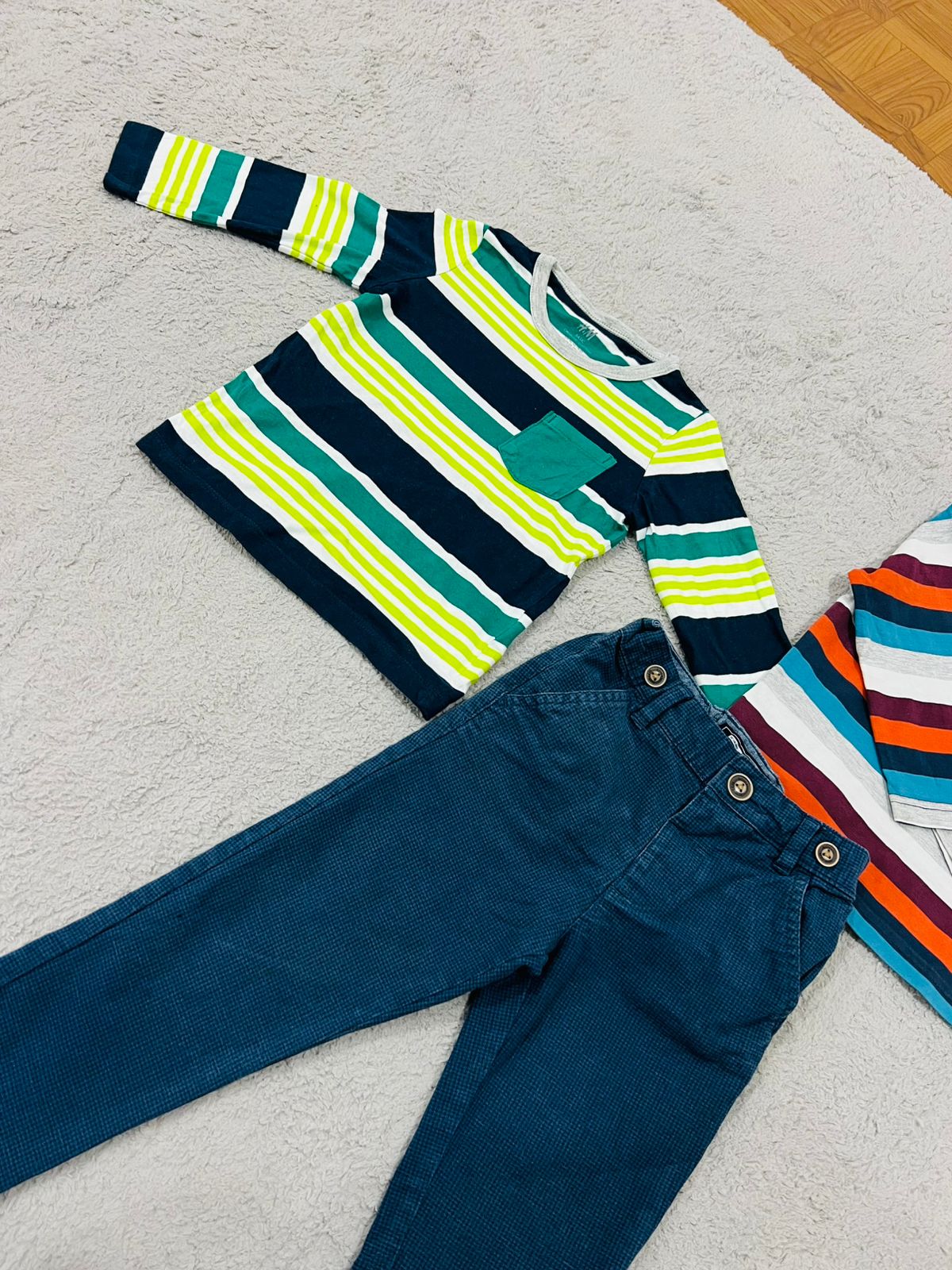 Baby full sleeve shirt with jean