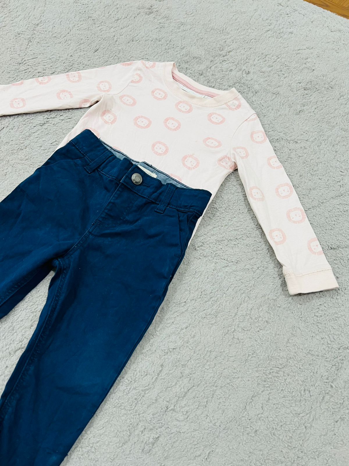 Baby full sleeve shirt with jeans