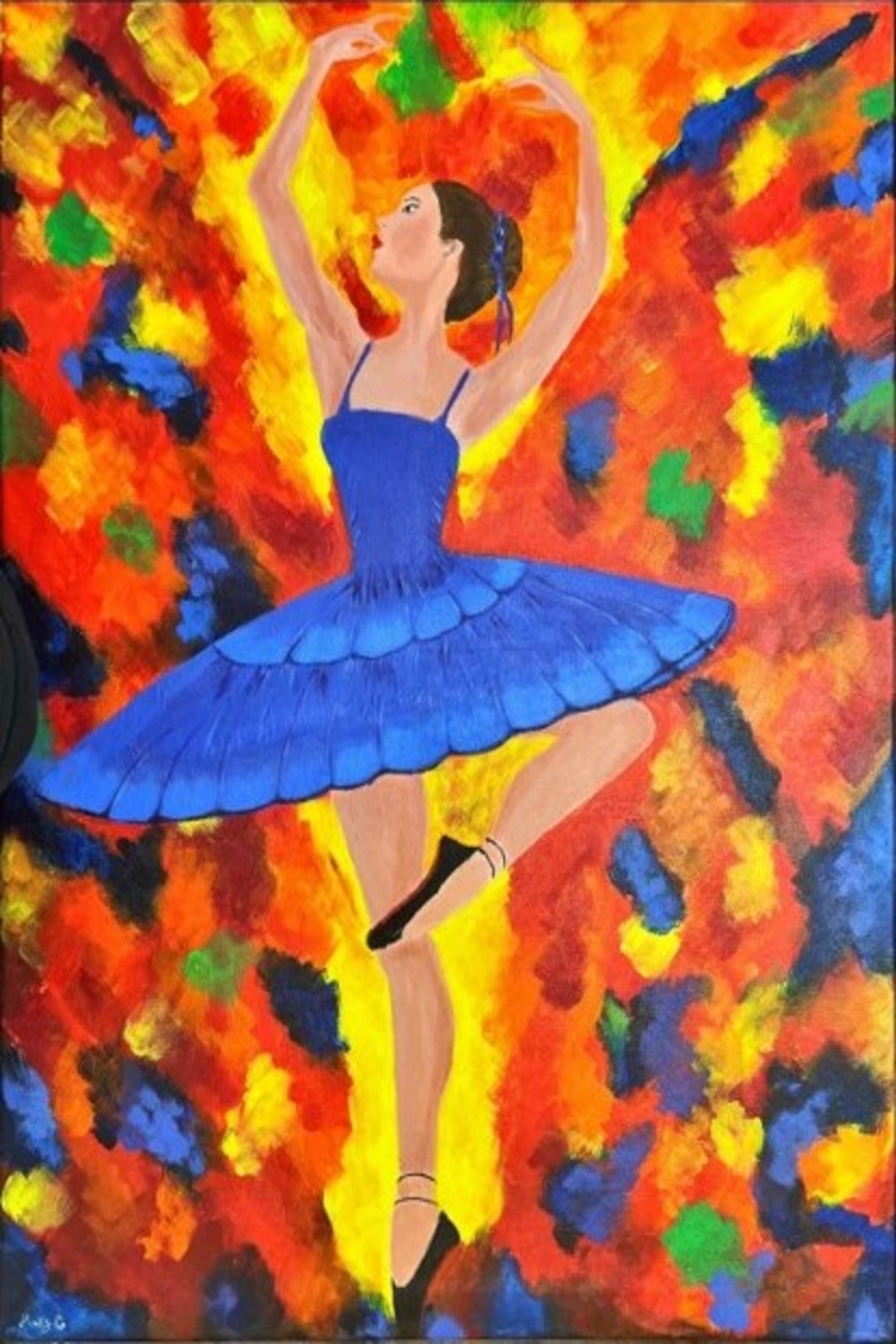 Celestial Grace - Original Acrylic Painting by Mary G.