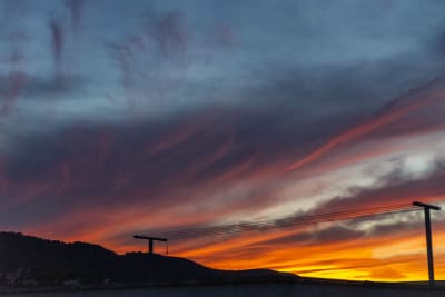 TRAMONTO IN COLLINA