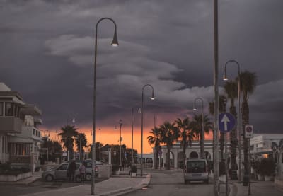 Tramonto al mare d'inverno 2