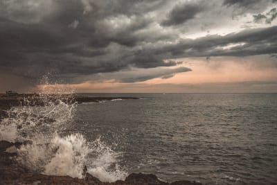 Tramonto al mare d'inverno 4