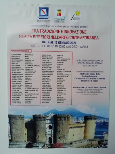 REALTA' INTERIORI NELL'ARTE CONTEMPORANEA - Castel Nuovo di Napoli Dal 4 al 12 gennaio 2020 17