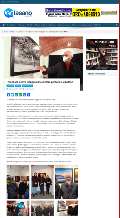 PERSONALE MILANO ART GALLERY 1