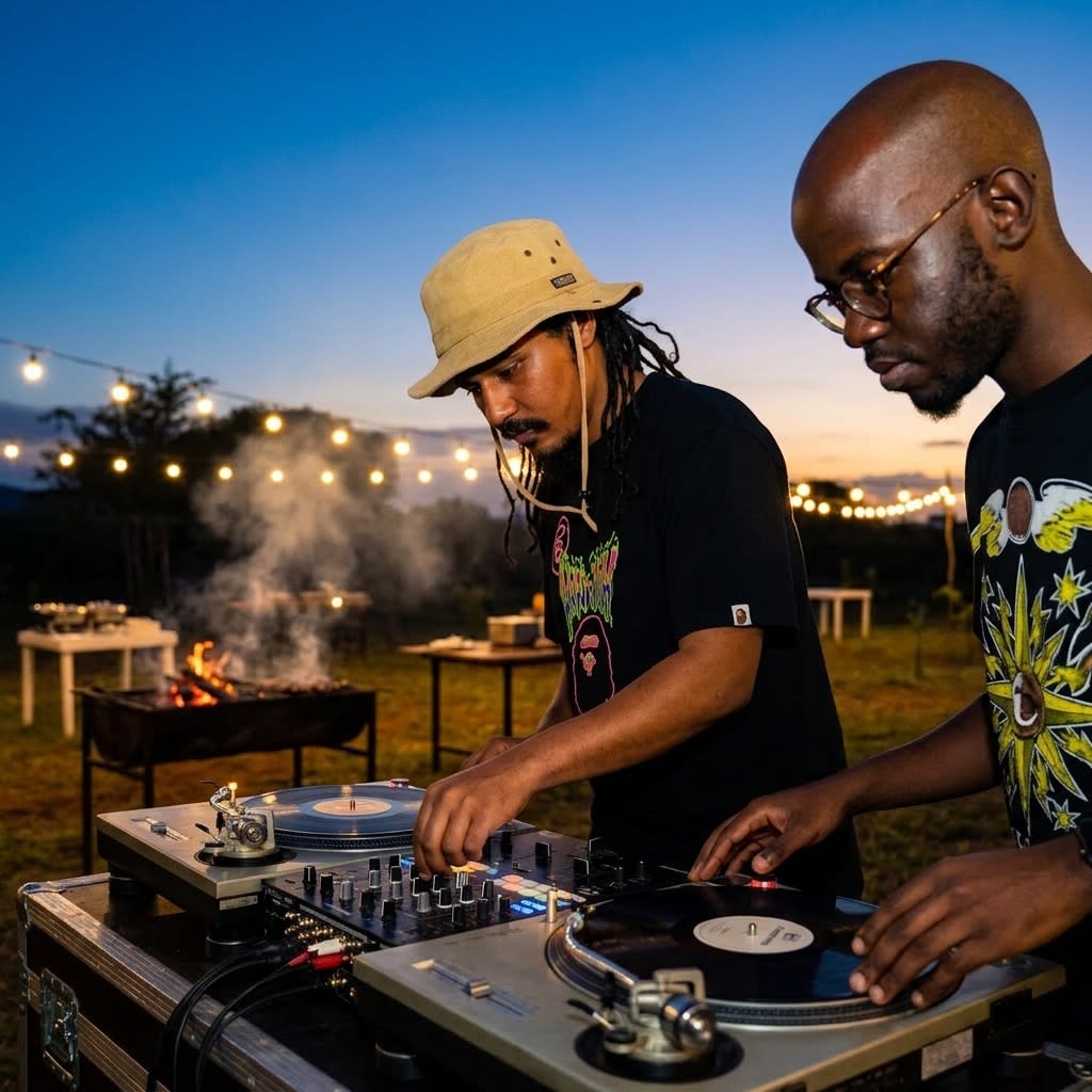 Braines DJs behind the decks
