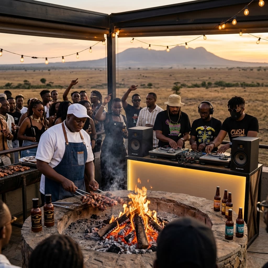 Chef Mun BBQ, Braines DJs on Decks & Boiler Room Party at Nzuri House