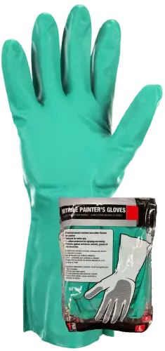 GLOVE FLOCK GRN NITRILE XL