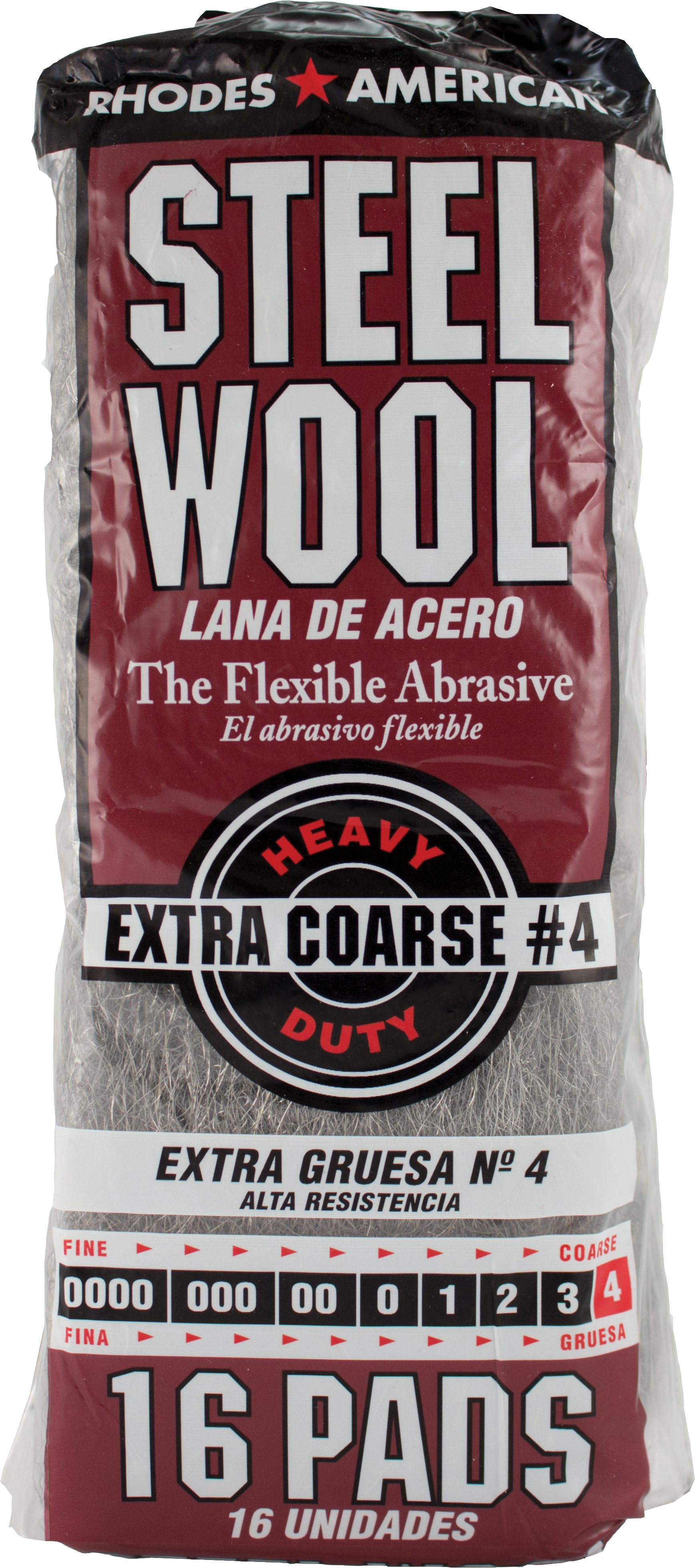 #4 STEEL WOOL 16 PAD/PK