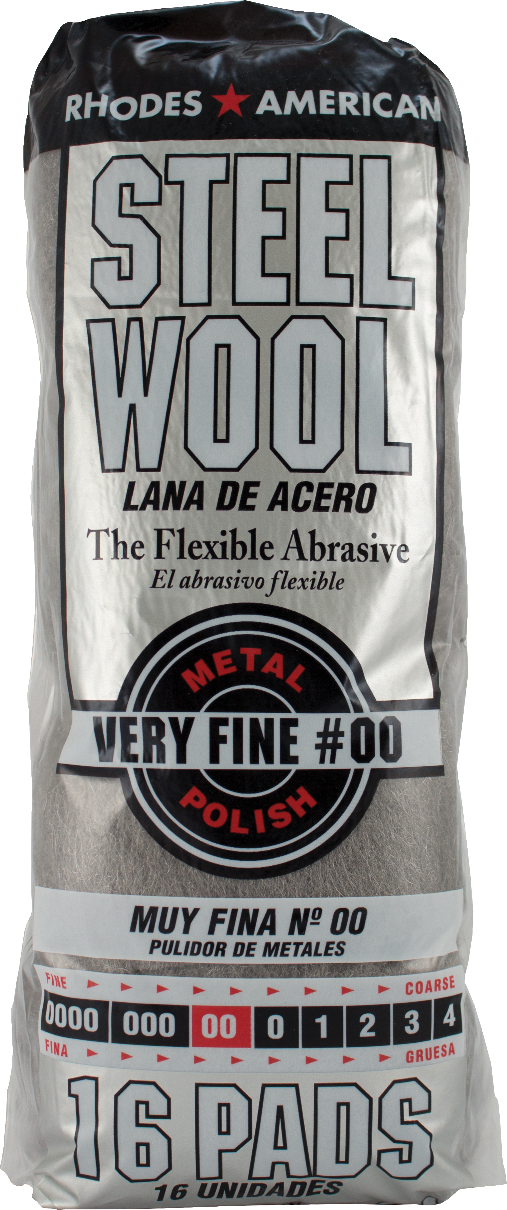 00 2/0 STEEL WOOL 16 PAD/PK