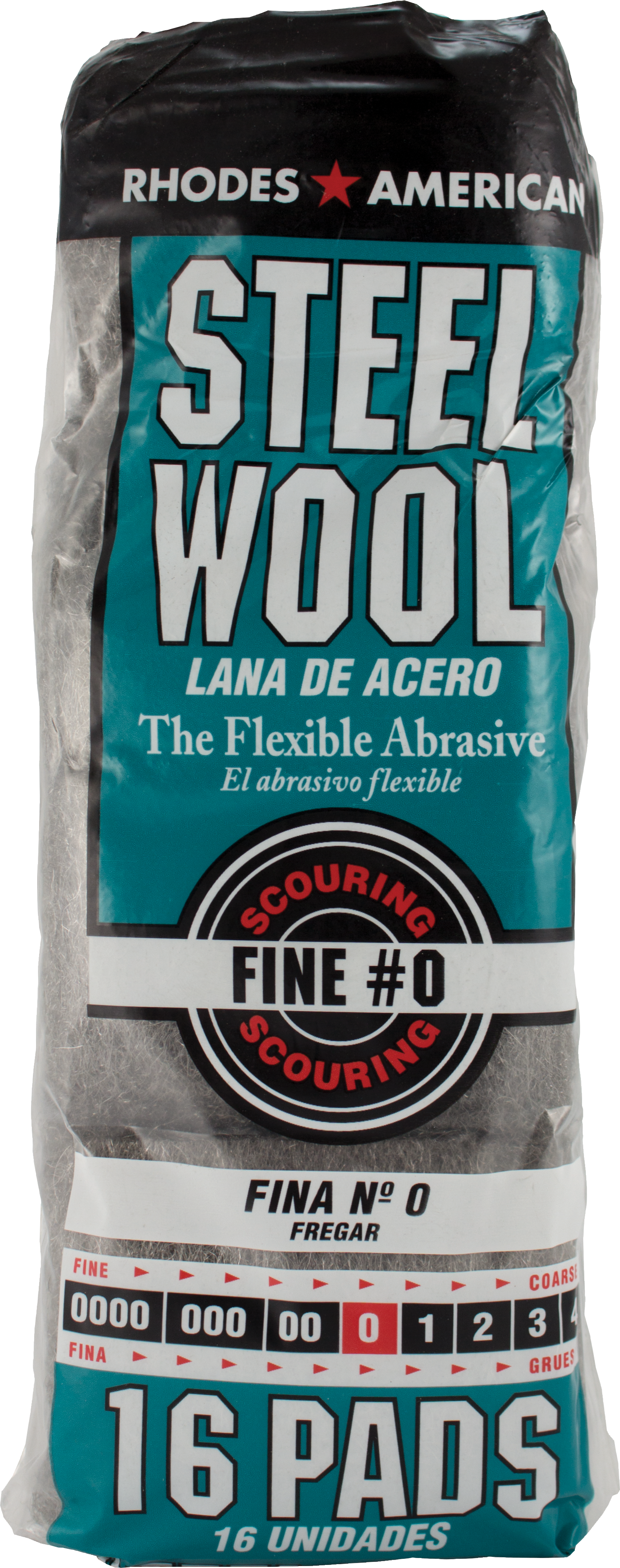 0 1/0 STEEL WOOL 16 PAD/PK